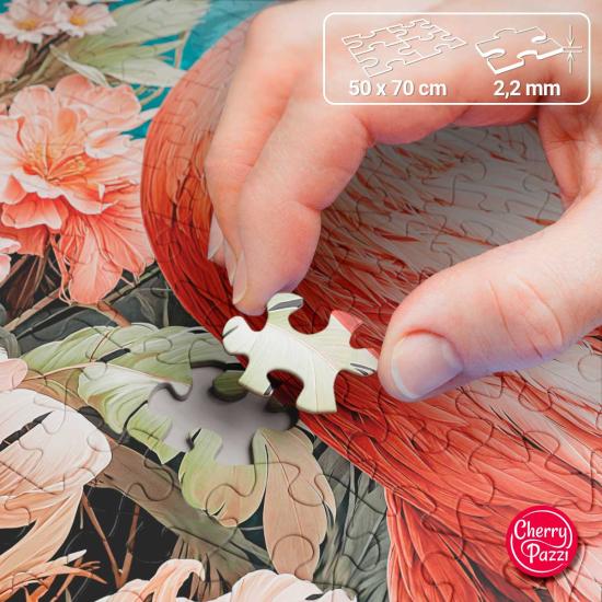 Puzzle Cherry Pazzi Pensez Rose 1000 pièces