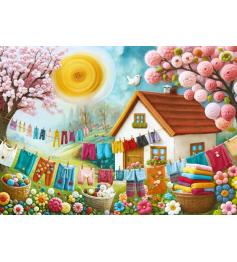 Puzzle Cherry Pazzi Prairie de vêtements 1000 pcs