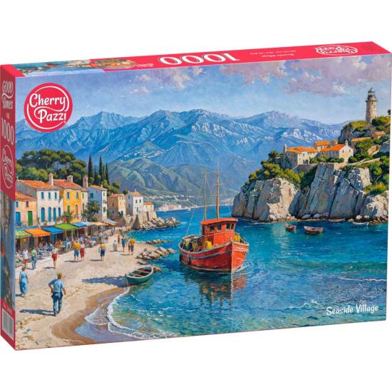 Puzzle Cherry Pazzi Village balnéaire1000 pieces