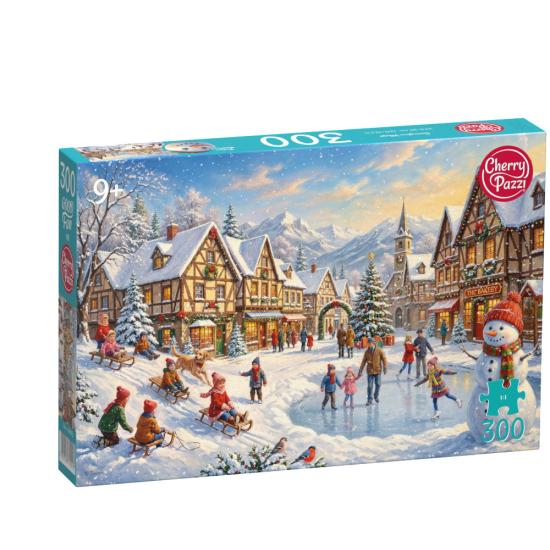 Puzzle Cherry Pazzi Village Enneigé XXL 300 pièces