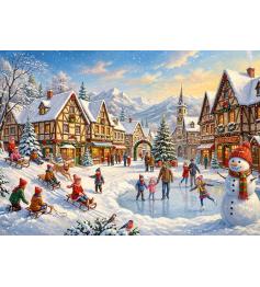 Puzzle Cherry Pazzi Village Enneigé XXL 300 pièces