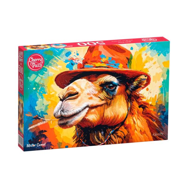 Puzzle Cherry Pazzi Monsieur Chameau de 500 pièces