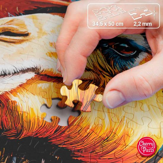 Puzzle Cherry Pazzi Monsieur Chameau de 500 pièces