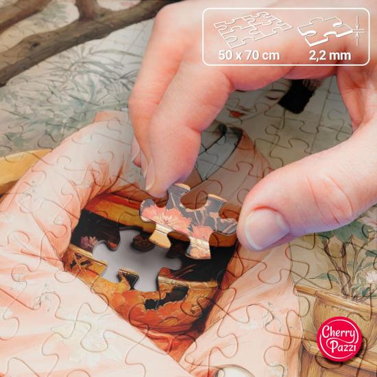 Puzzle Cherry Pazzi Thé Printanier 1000 pièces