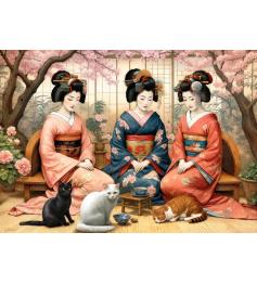 Puzzle Cherry Pazzi Thé Printanier 1000 pièces