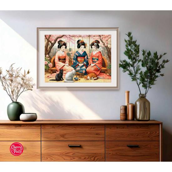 Puzzle Cherry Pazzi Thé Printanier 1000 pièces