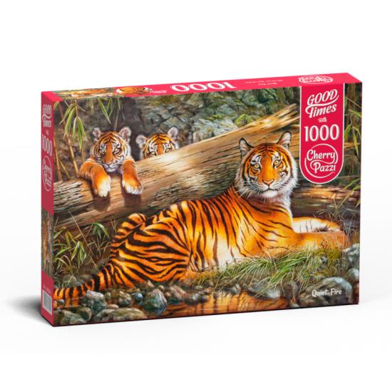 Puzzle 1000 pièces Cherry Pazzi Tigre calme