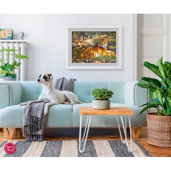 Puzzle 1000 pièces Cherry Pazzi Tigre calme