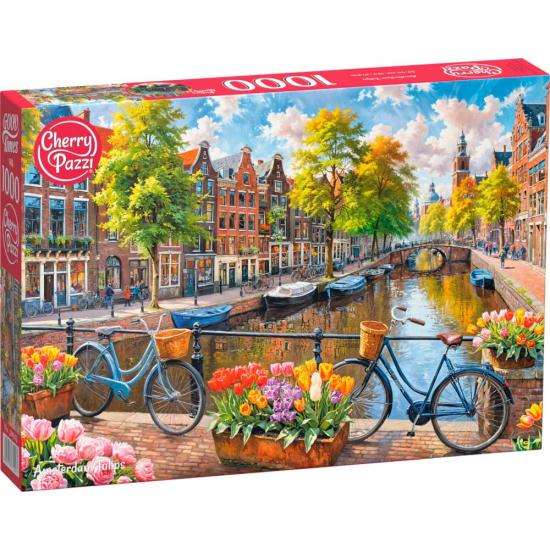 Puzzle Cherry Pazzi Tulipes d'Amsterdam 1000 pieces