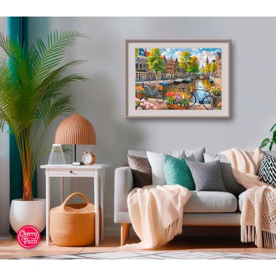 Puzzle Cherry Pazzi Tulipes d'Amsterdam 1000 pieces