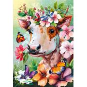 Puzzle Cherry Pazzi Vache de Printemps de 500 pièces