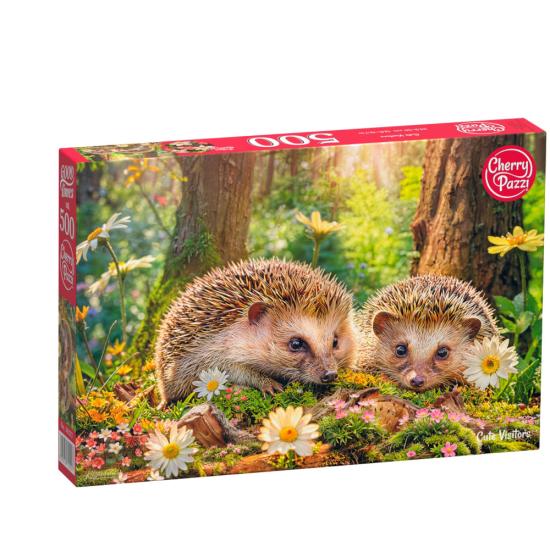 Puzzle Cherry Pazzi Visiteurs mignons 500 pièces