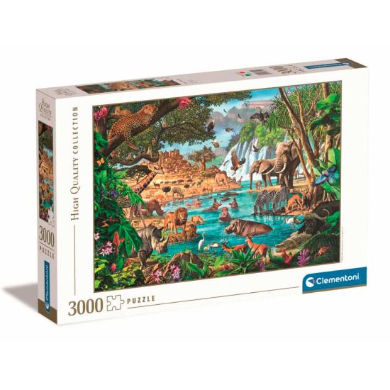 Clementoni Puzzle Abreuvoir Africain 3000 pièces