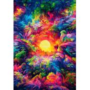 Puzzle Clementoni Lever de Soleil psychédélique Dans la Jungle 5