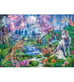 Clementoni Animaux Sauvages au Clair de Lune Puzzle de 3000