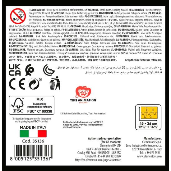 Clementoni Anime Cube One Piece Puzzle 500 pièces