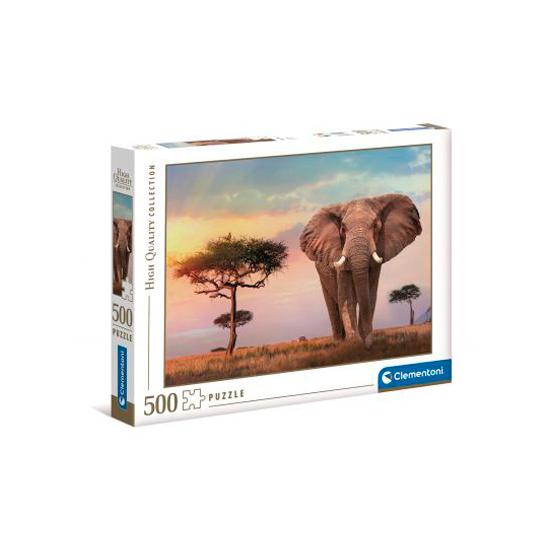 Clementoni Puzzle 500 pièces coucher de soleil africain