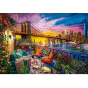 Clementoni Coucher de soleil sur le balcon de Manhattan Puzzle 3