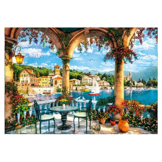 Puzzle Clementoni Vue du balcon sur le lac de Côme 1000 pièces