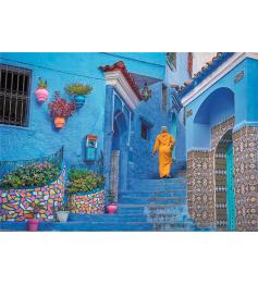 Puzzle Clementoni Rue Bleue De Chefchaouen 2 de 500 pièces