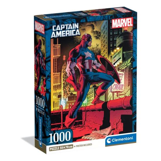 Puzzle Clementoni Captain America 1000 pièces Puzzle Clementoni Captain America 1000 pièces