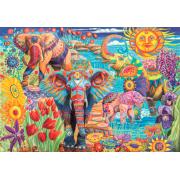 Puzzle Clementoni Carnaval des éléphants 500 pièces