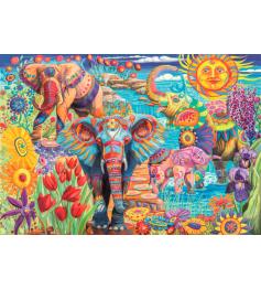Puzzle Clementoni Carnaval des éléphants 500 pièces