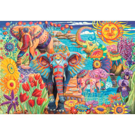 Puzzle Clementoni Carnaval des éléphants 500 pièces