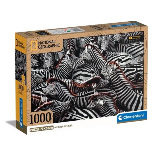 Puzzle Clementoni Zèbres de 1000 pièces
