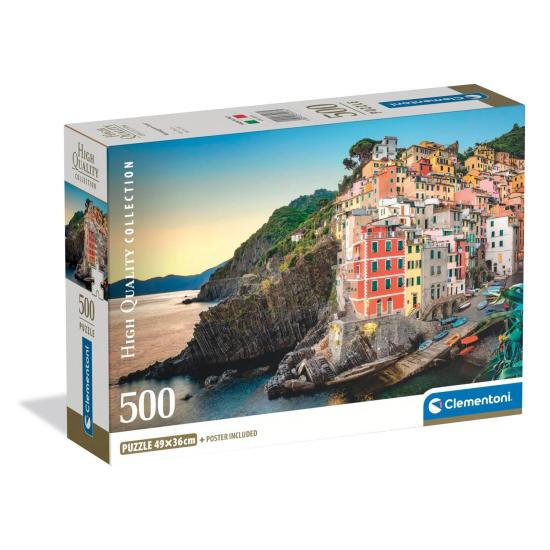 Puzzle Clementoni Côte de Riomaggiore 500 pièces Puzzle Clementoni Côte de Riomaggiore 500 pièces