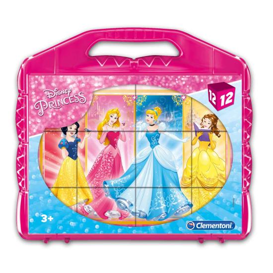 Clementoni Puzzle de Princesse Cubes 12 Pièces