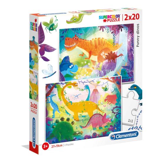 Puzzle Clementoni Dinosaures 2 x 20 pièces