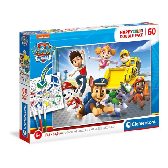 Puzzle Clementoni Double Face Paw Patrol 60 pièces