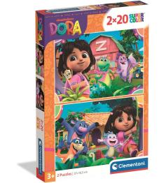 Puzzle Clementoni Dora 2 x 20 pièces