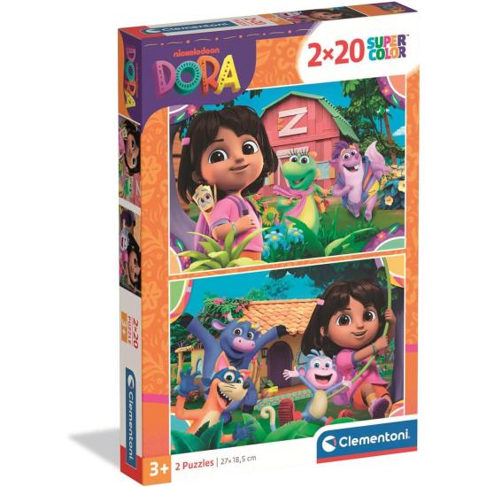 Puzzle Clementoni Dora 2 x 20 pièces Puzzle Clementoni Dora 2 x 20 pièces