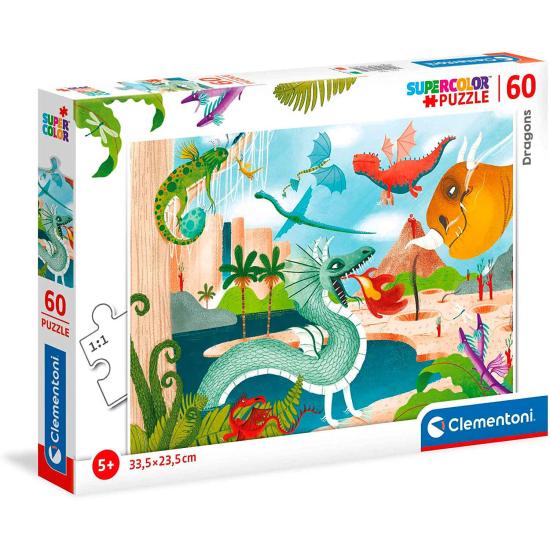 Clementoni Dragons Puzzle 60 pièces