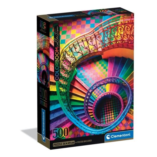 Puzzle Clementoni Escaliers Colorboom 500 pièces
