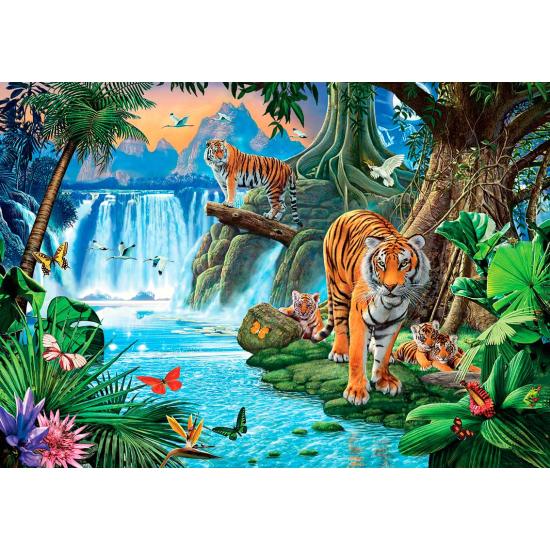 Puzzle Clementoni Famille de Tigres 1500 Pièces