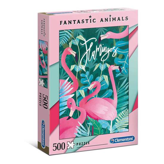 Puzzle Clementoni Flamants roses 500 pièces