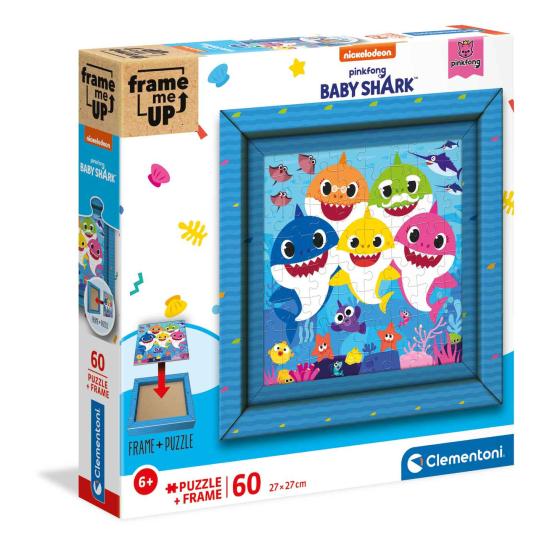 Clementoni Frame Me Up Baby Shark Puzzle 60 pièces