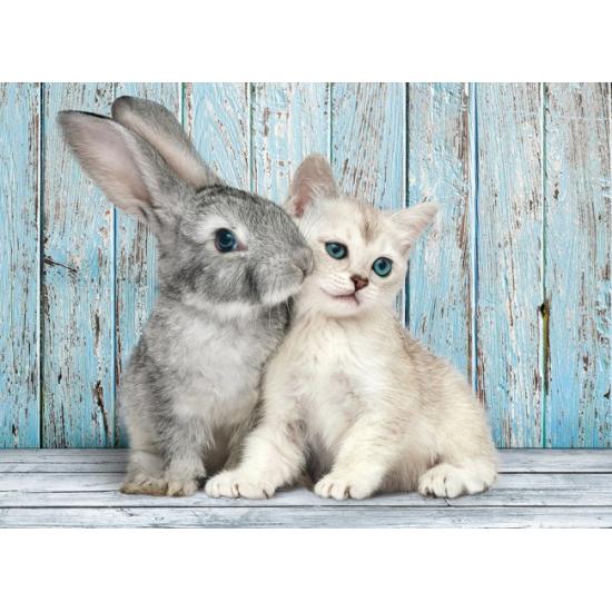 Clementoni Puzzle chaton et lapin 500 pièces