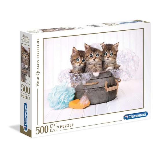 Puzzle Clementoni Chatons dans le bain 500 pièces