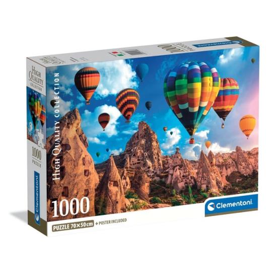 Puzzle Clementoni Montgolfières en Cappadoce 1000 pièces