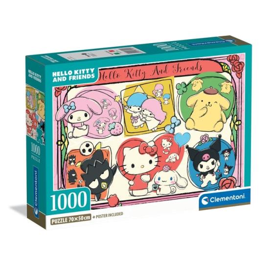 Puzzle Clementoni Hello Kitty and Friends 1000 Pièces