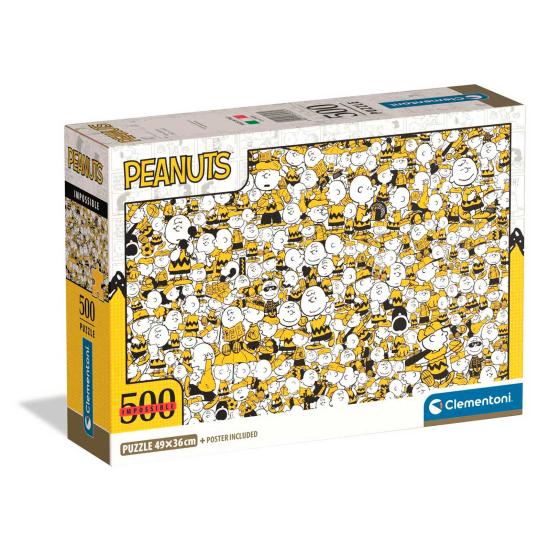 Puzzle Clementoni Imposible Peanuts Snoopy de 500 pièces