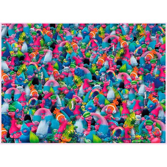 Puzzle Clementoni Impossible Trolls 1000 pièces