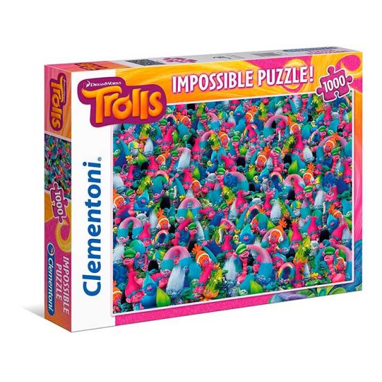 Puzzle Clementoni Impossible Trolls 1000 pièces