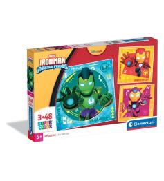 Puzzle Clementoni Iron Man Awesome Friends 3 x 48 pièces