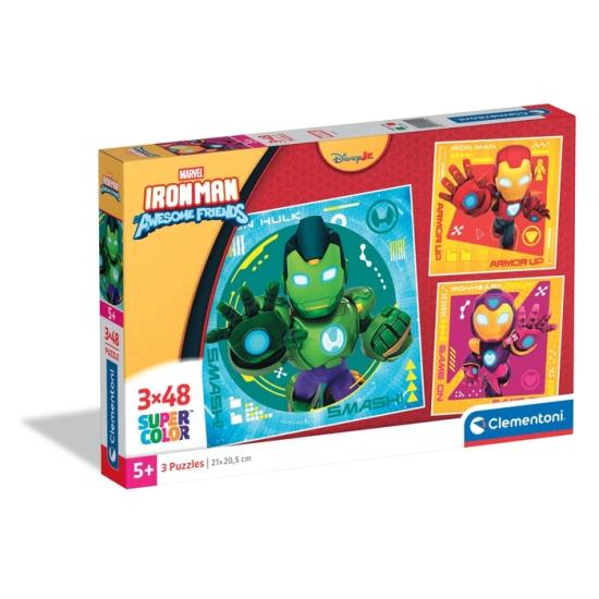Puzzle Clementoni Iron Man Awesome Friends 3 x 48 pièces