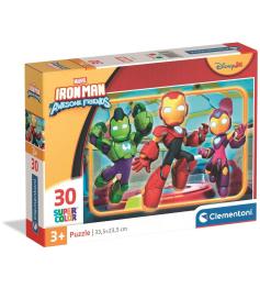 Puzzle Clementoni Iron Man Awesome Friends XXL 30 pièces